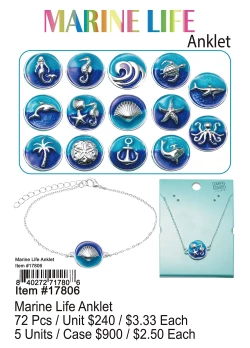 Marine Life Anklets 72 Pcs.